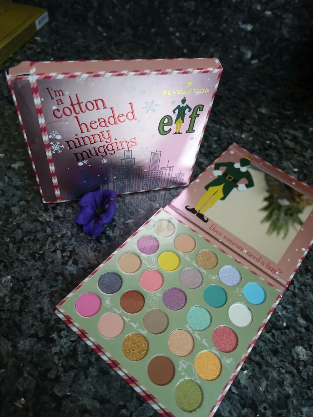 Makeup Revolution Cotton Headed Ninny Muggins Eyeshadow Palette - Pink/Green